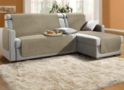 Sessel-,Couch- und Armlehnenschoner mit Bandeinfassung