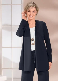 Shirtjacke in verschlussloser Form in 4 Farben