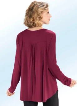 Shirt-Tunika mit rundem Halsausschnitt