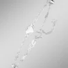 Singapurketten-Armband mit drei Herzen