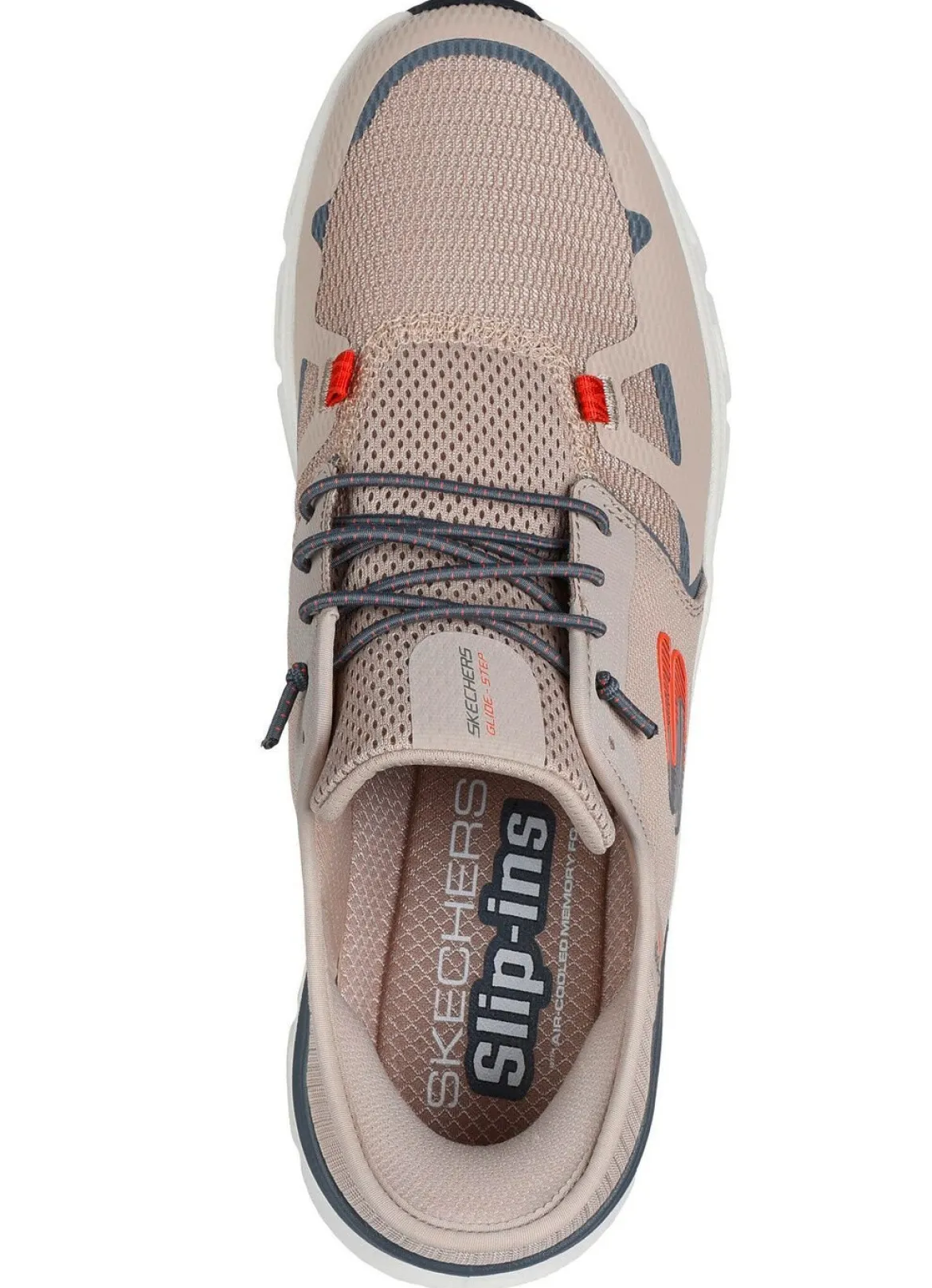 SKECHERS, Herren-Sneaker, mit geformter Slip-Ins Fersenplatte