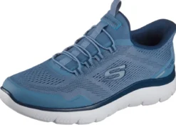 SKECHERS, sportliche Herren-Sneaker, mit geformter Slip-Ins Fersenplatte