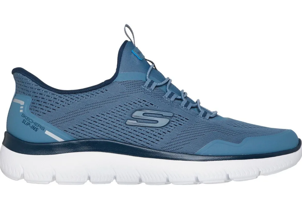 SKECHERS, sportliche Herren-Sneaker, mit geformter Slip-Ins Fersenplatte