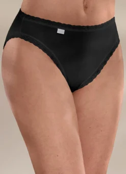 Sloggi 24/7 Dreierpack Slips mit Spitzenbandabschlüssen