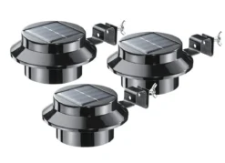 Solar-Dachrinnenleuchte, 3er-Set