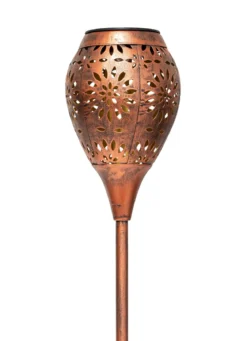 Solar-Gartenfackel, 2er-Set