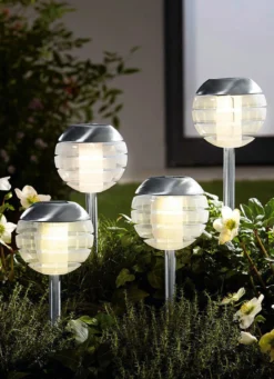 Solarleuchte mit Softone-LED, 4er-Set