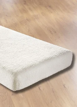 Spannbetttuch mit Sherpa-Teddy-Plüsch für kuschelig warme Nächte