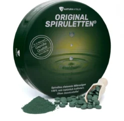 Spirulina Presslinge in Spirulettendose