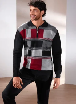 Sportiver Polopullover in 2 Farben