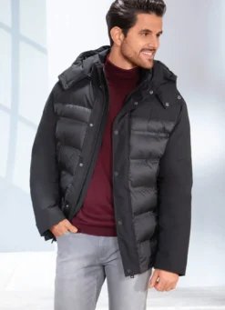 Steppkurzjacke mit Stehkragen