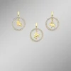 Sternzeichen-Anhänger aus Gold mit Zirkonia