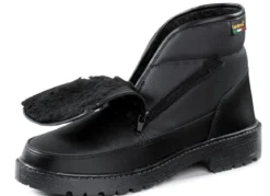 Stiefelette aus Synthetikmaterial