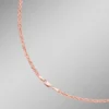 Stilvolle Kordel-Halskette in Roségold