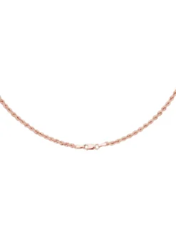 Stilvolle Kordel-Halskette in Roségold