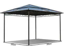Stilvoller Hardtop-Pavillon