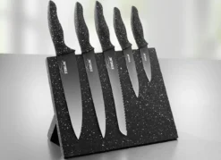 Stoneline® Messerblock, 6-teilig, mit Magnetfeld