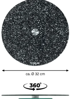 STONELINE® Servierplatte aus bruchsicherem Glas