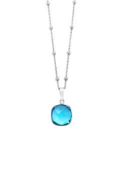 Strahlender Anhänger mit stilvoller Kette