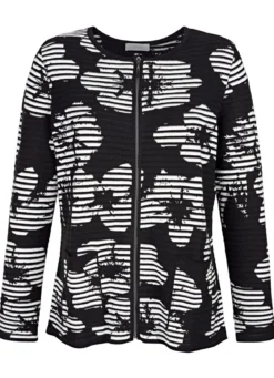 Strickjacke in Feinstrick