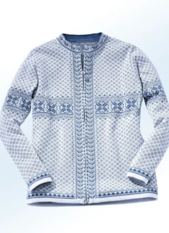 Strickjacke in Jacquard-Dessin