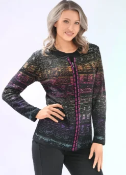 Strickjacke in Jacquard-Dessin