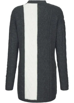 Strickjacke in Strukturmix