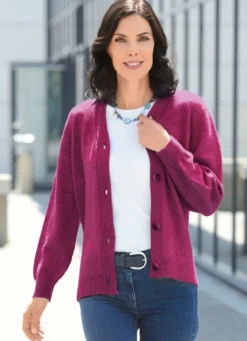 Strickjacke mit flauschig weichem Griff