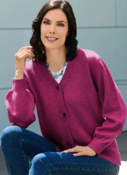 Strickjacke mit flauschig weichem Griff