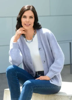 Strickjacke mit flauschig weichem Griff