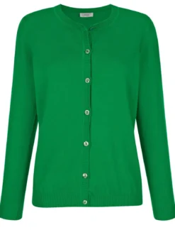Strickjacke mit rundem Halsausschnitt