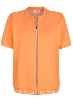 Sweatjacke mit Rippenbündchen