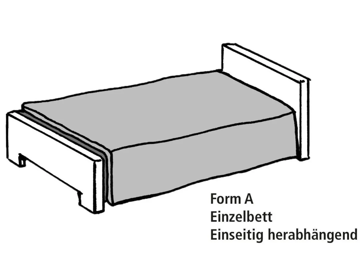 Tagesdecke mit einseitiger Wolkensteppung