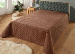 Tagesdecke mit Steppung und Bandeinfassung