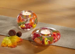 Teelichthalter aus Glas