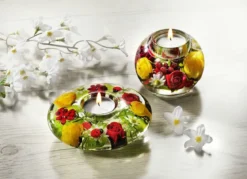 Teelichthalter mit Teelicht