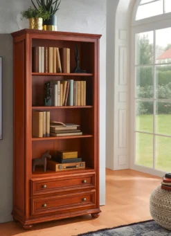 Teilmassiver Bücherschrank im Used-Look