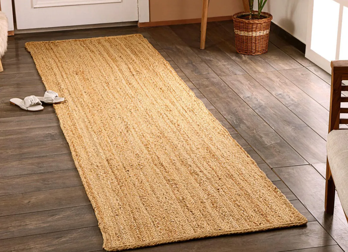 Teppiche und Brücken aus Jute