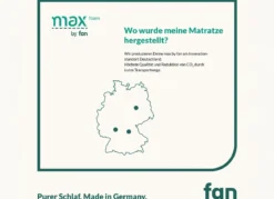 TESTSIEGER Mehrzonen-Matratze „max foam by fan“