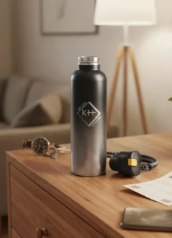 Trinkflasche mit Alarm