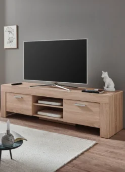 TV-Longboard mit Griffen in Aluminium-Optik