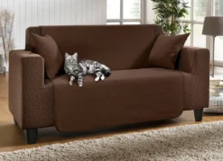 Unempfindliche Sessel-,Couch- und Armlehnenschoner aus Chenille