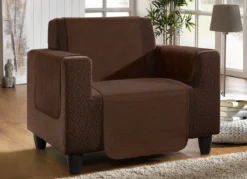 Unempfindliche Sessel-,Couch- und Armlehnenschoner aus Chenille