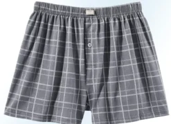 Viererpack Boxershorts mit Eingriff, kariert