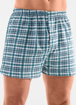 Viererpack Boxershorts mit knöpfbarem Eingriff