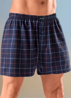 Viererpack Boxershorts mit knöpfbarem Eingriff