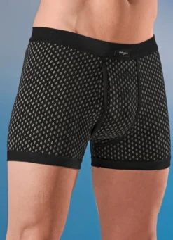 Viererpack Unterhosen, allover dessiniert