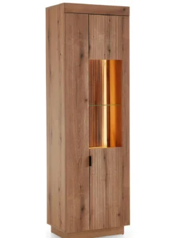 Vitrine, 2-türig, mit LED-Beleuchtung und Softclose