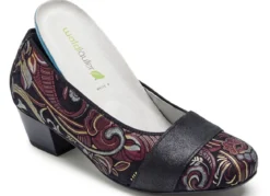 Waldläufer, bequeme Damen-Pumps, Weite K, mit herausnehmbarem Fußbett