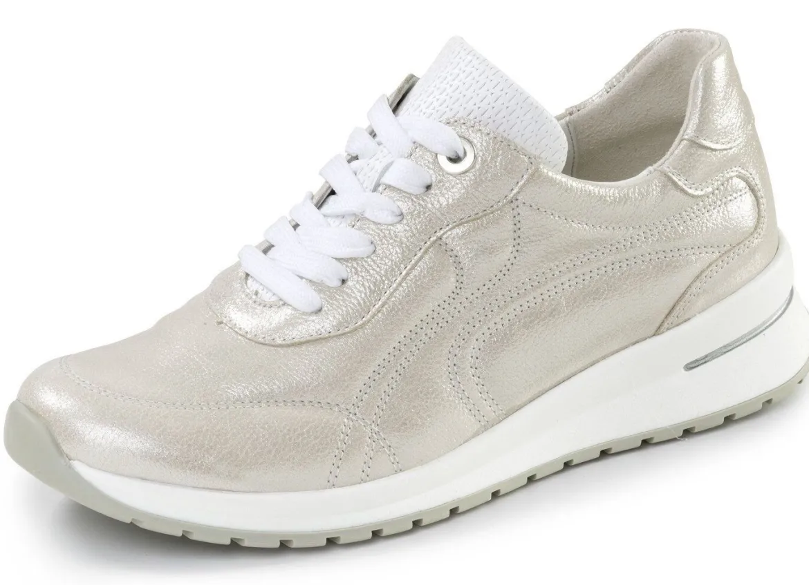 Waldläufer, bequeme Damen-Schnürschuhe, Weite H, mit herausnehmbarem Fußbett
